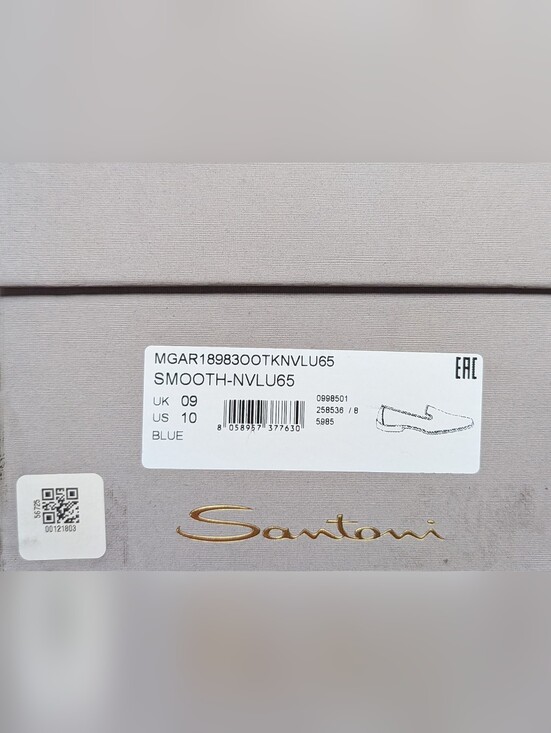 $760 Mens SANTONI Smooth Velvet Evening Shoes Smoking Slippers Blue US 10 main image 5